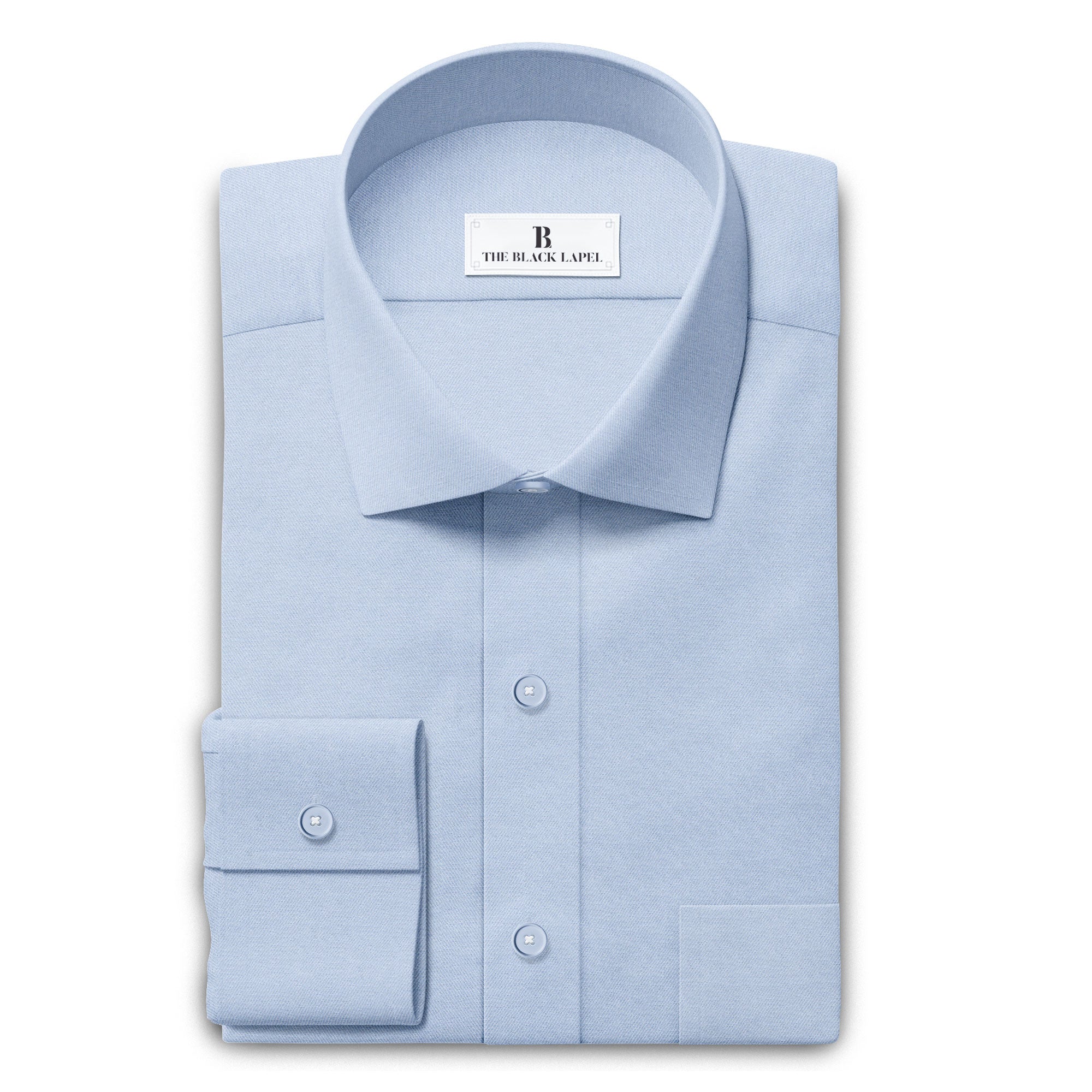 BENDIGO POWDER BLUE LIGHT TEXTURED 100% COTTON SHIRT