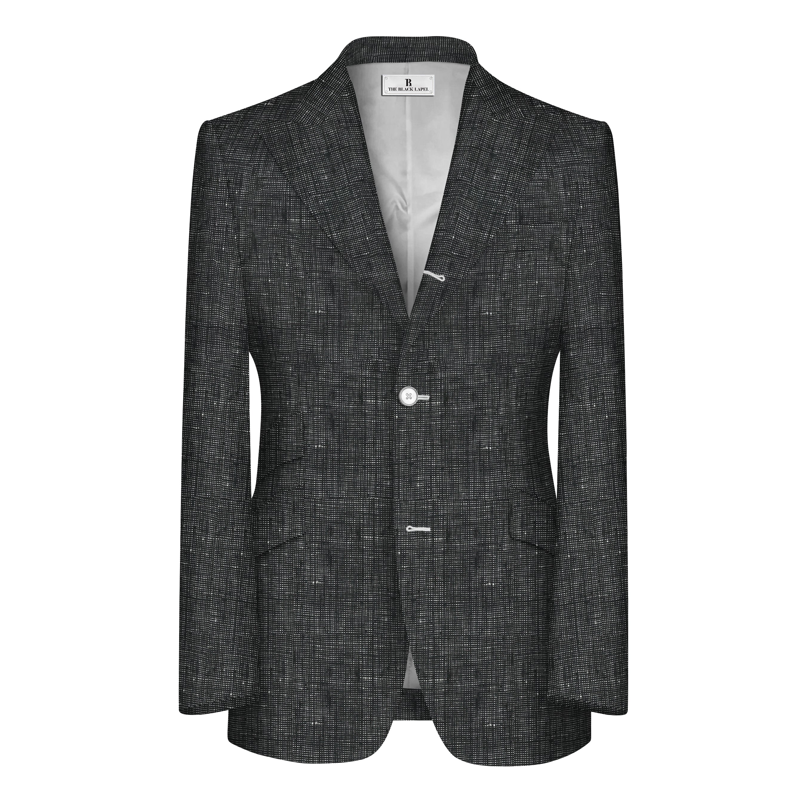 KAMPEN CHARCOAL GREY LINEN JACKET