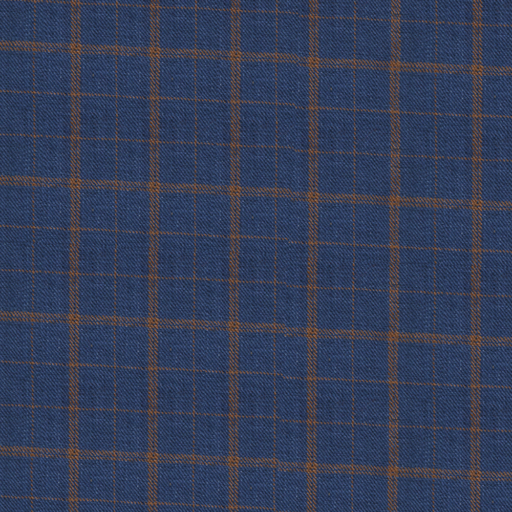 KENSINGTON BLUE CHECKERED LINEN JACKET