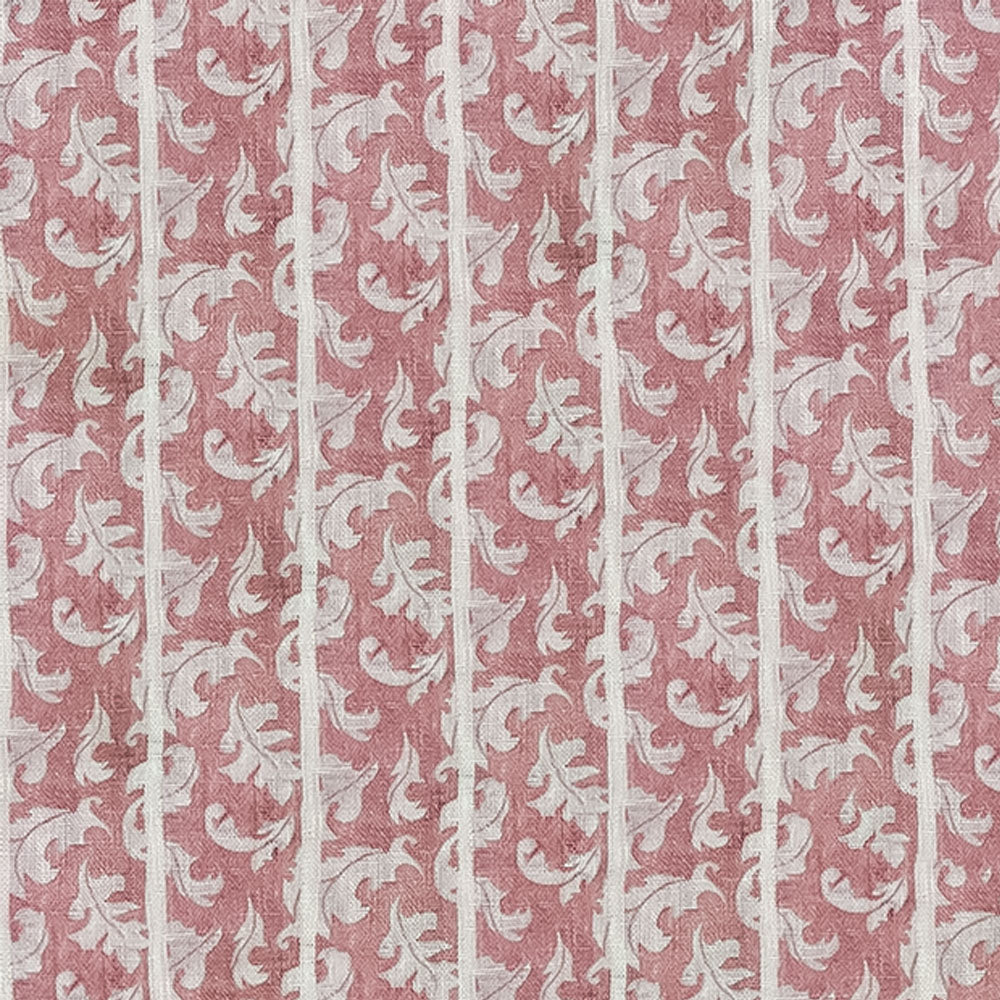 Unique Light Pink Floral Shirt with Stripes