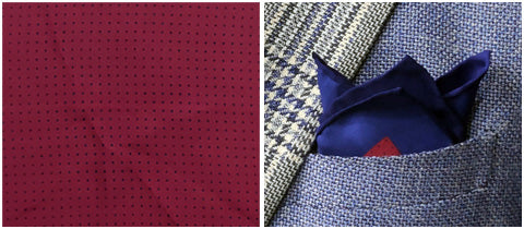Blue dot over red base and blue border - Dotted