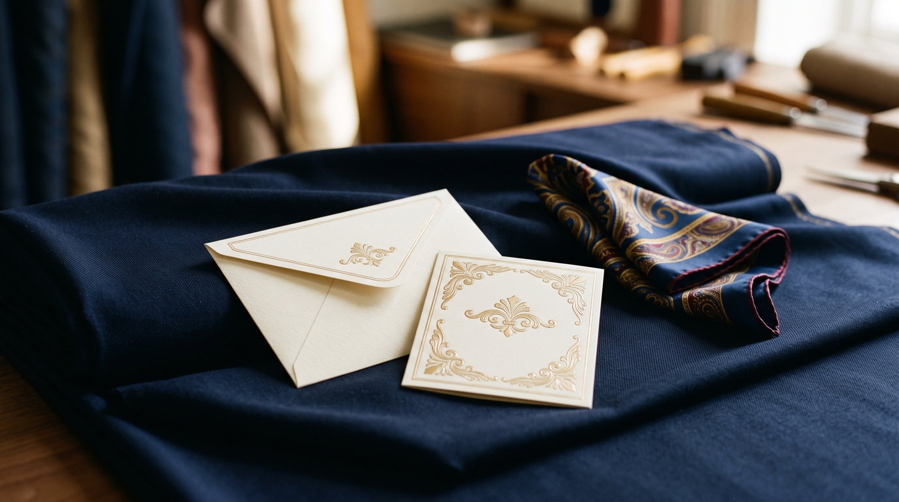 The Black Lapel gift voucher on suiting cloth
